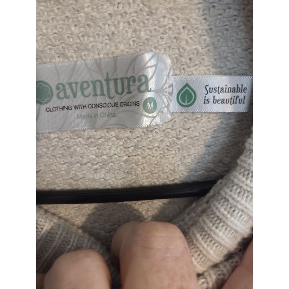 Aventura Sweater Cashmere Off White Size Medium‎ - Picture 3 of 4